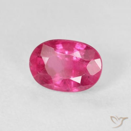 Rubí Medium Dark-Pink natural de 1.33 ct, Ovalada, VS
