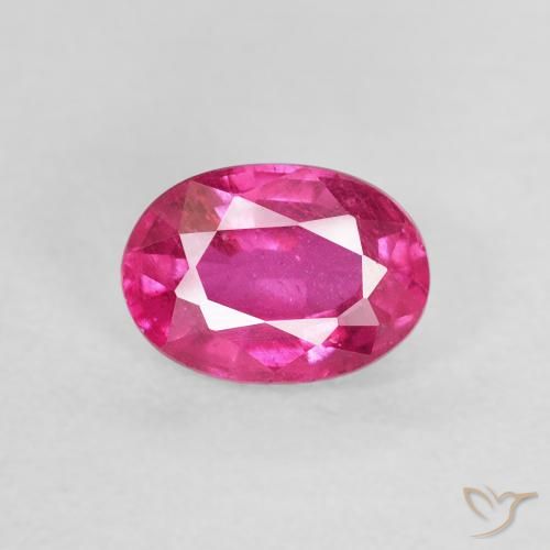 1.20ct Natural Rosa oscuro Rubí, Ovalada, VS