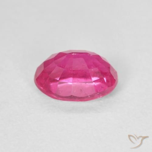 Rubí Rosa oscuro natural de 1.20 ct, Ovalada, VS