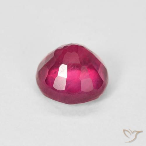 Rubí Rojo claro natural de 1.14 ct, Redondo, VS