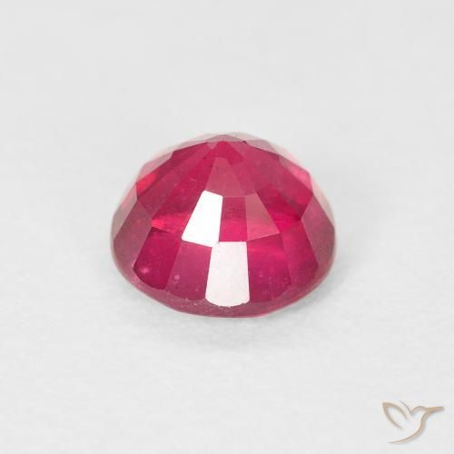 Rubí Rojo claro natural de 1.21 ct, Redondo, VS