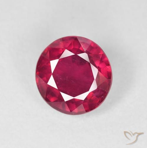 1.88ct Natural Rojo medio Rubí, Redondo, VS
