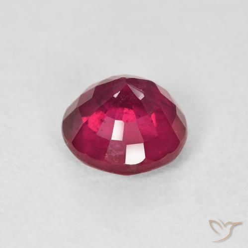 Rubí Rojo medio natural de 1.88 ct, Redondo, VS