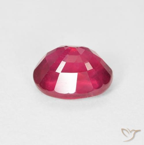 Rubí Carmesí intenso natural de 2.17 ct, Ovalada, VS