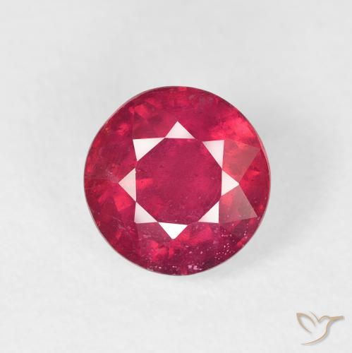 2.10ct Natural Rojo medio Rubí, Redondo, VS