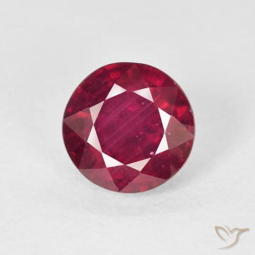 2.88ct Natural Rojo rosado Rubí, Redondo, VS