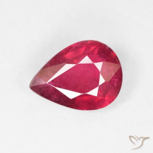 1.32ct Natural Carmesí intenso Rubí, En forma de pera, VS-SI