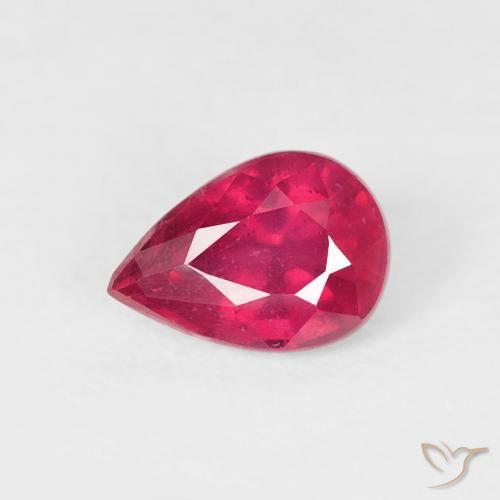 0.73ct Natural Rojo claro Rubí, En forma de pera, VS-SI