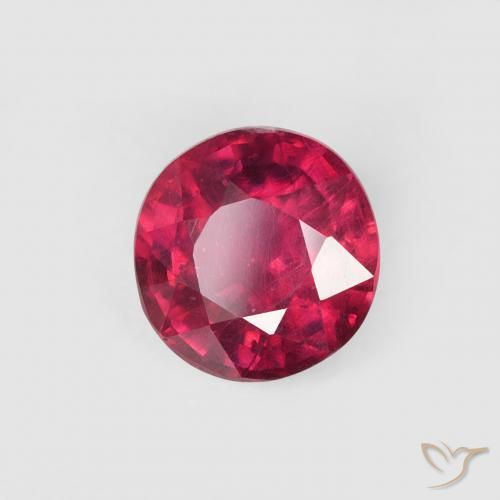 Rubí Rojo mermelada natural de 0.96 ct, Redondo, VS