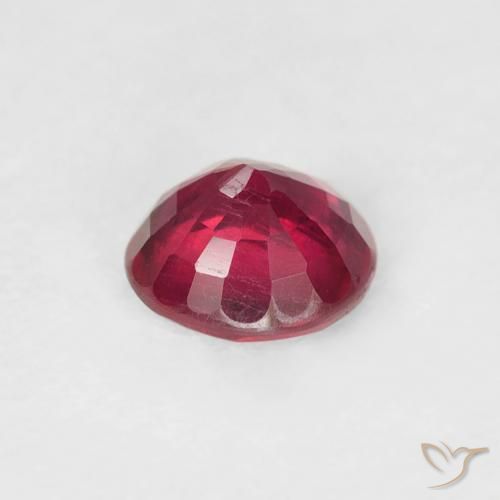 Rubí Rojo mermelada natural de 0.96 ct, Redondo, VS