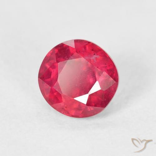 Rubí Rojo mermelada natural de 1.06 ct, Redondo, VS