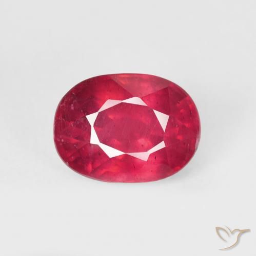2.15ct Natural Carmesí intenso Rubí, Ovalada, VS-SI