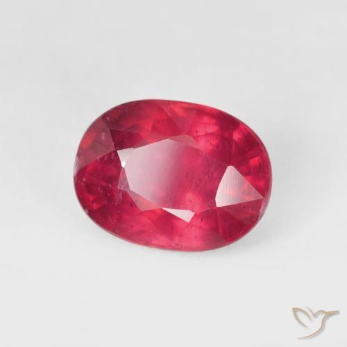 Rubí Carmesí intenso natural de 2.15 ct, Ovalada, VS-SI