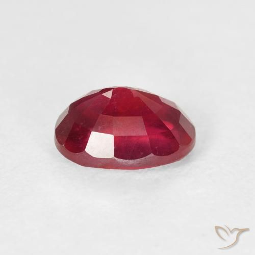 Rubí Carmesí intenso natural de 1.87 ct, Ovalada, VS-SI