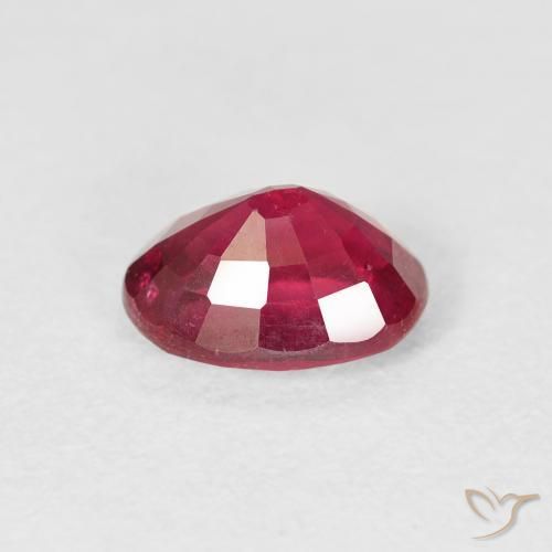 Rubí Carmesí intenso natural de 1.74 ct, Ovalada, VS-SI