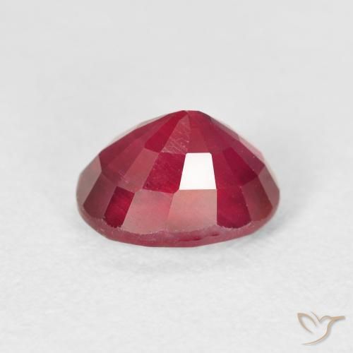 Rubí Carmesí intenso natural de 2.34 ct, Ovalada, VS