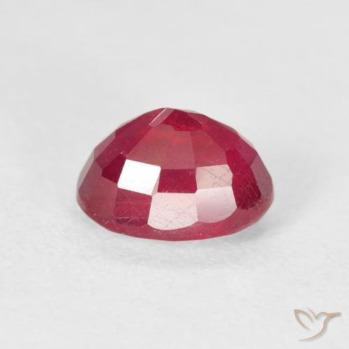 Rubí Rojo medio natural de 2.32 ct, Ovalada, VS