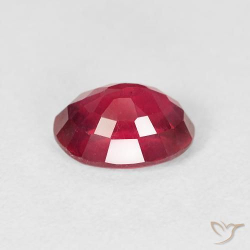 Rubí Rojo mermelada natural de 1.80 ct, Ovalada, VS