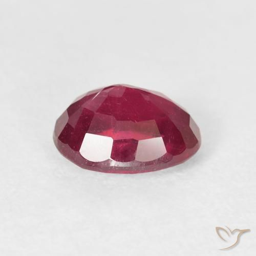 Rubí Carmesí intenso natural de 2.05 ct, Ovalada, VS