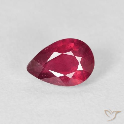 1.17ct Natural Rojo medio Rubí, En forma de pera, VS-SI
