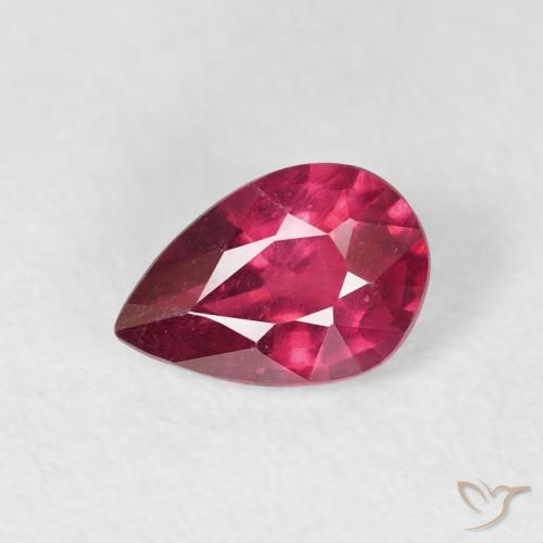0.94ct Natural Rojo sangre Rubí, En forma de pera, VS-SI