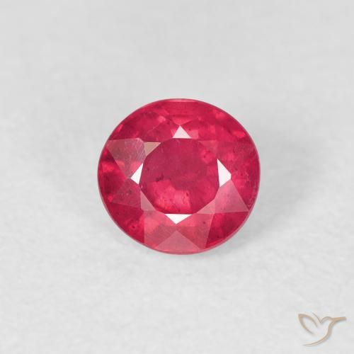 0.83ct Natural Rojo medio Rubí, Redondo, VS