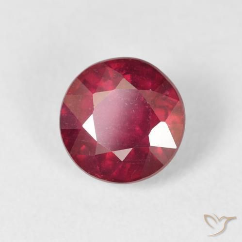 Rubí Rojo sangre natural de 2.51 ct, Redondo, VS-SI