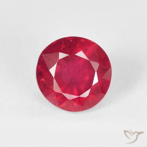 1.46ct Natural Rojo medio Rubí, Redondo, VS