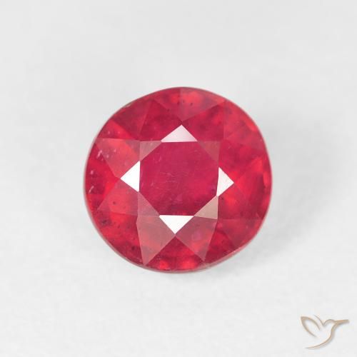 1.50ct Natural Rojo medio Rubí, Redondo, VS