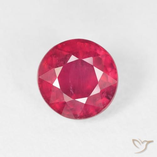 1.65ct Natural Carmesí intenso Rubí, Redondo, VS