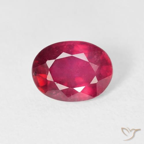 1.86ct Natural Rosado rojizo intenso Rubí, Ovalada, VS