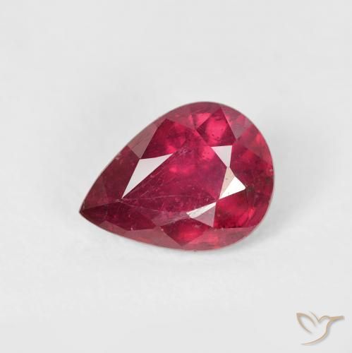 1.70ct Natural Rojo rosado Rubí, En forma de pera, VS