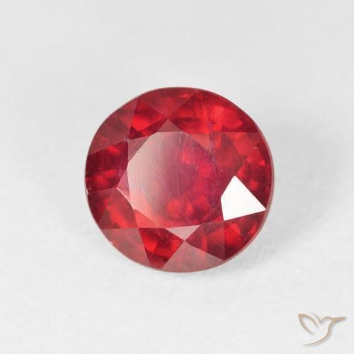 Rubí Rojo mermelada natural de 2.92 ct, Redondo, VS
