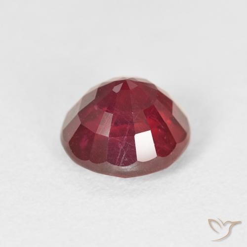 Rubí Rojo mermelada natural de 2.92 ct, Redondo, VS