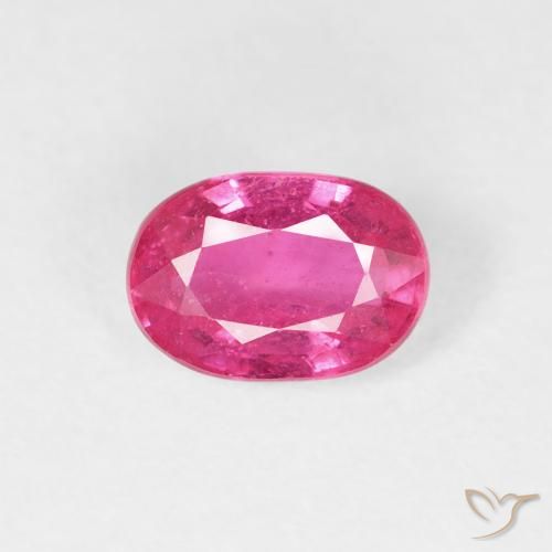 1.11ct Natural Rojo rosado Rubí, Ovalada, VS