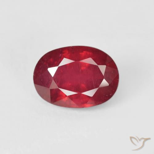 2.25ct Natural Carmesí intenso Rubí, Ovalada, VS