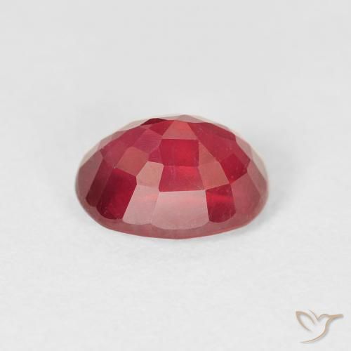 Rubí Carmesí intenso natural de 2.25 ct, Ovalada, VS