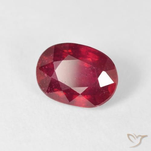 Rubí Rojo mermelada natural de 2.19 ct, Ovalada, VS-SI