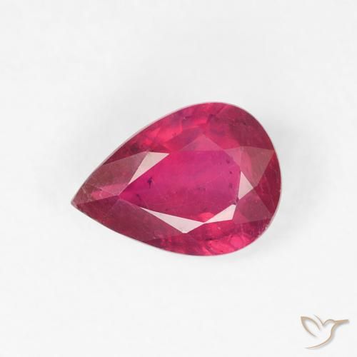 0.97ct Natural Rojo claro Rubí, En forma de pera, VS-SI