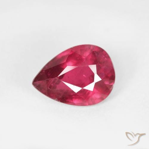 1.04ct Natural Rojo rosado Rubí, En forma de pera, VS-SI