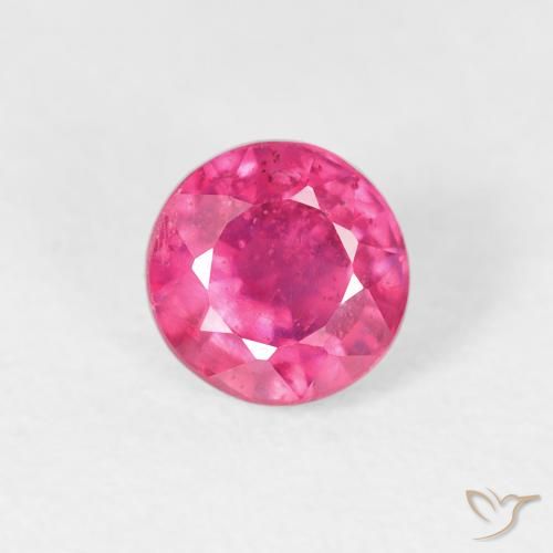 0.87ct Natural Rosado medio Rubí, Redondo, VS