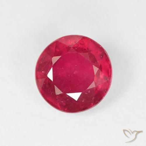 1.20ct Natural Rojo medio Rubí, Redondo, VS
