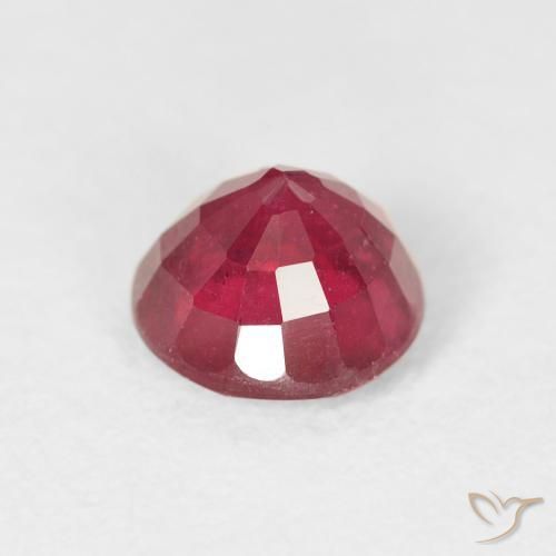 Rubí Rojo mermelada natural de 1.40 ct, Redondo, VS