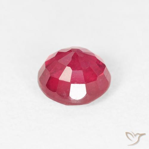 Rubí Rojo mermelada natural de 1.00 ct, Redondo, VS
