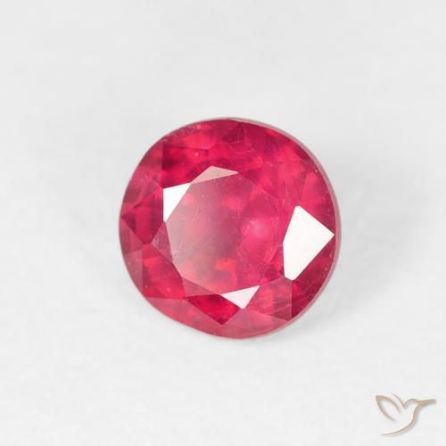Rubí Rojo mermelada natural de 1.00 ct, Corte Redondo, VS
