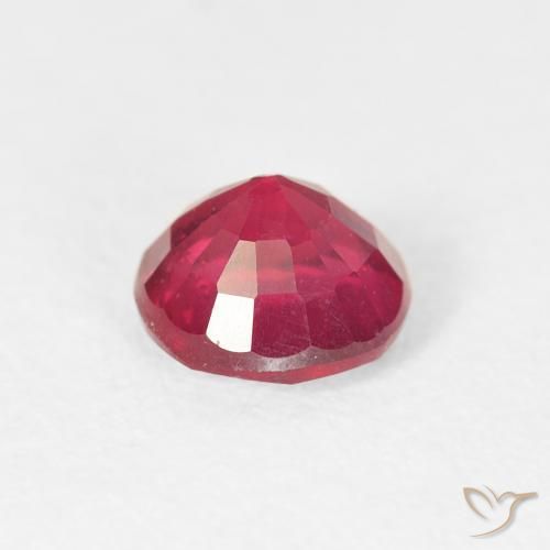 Rubí Rojo mermelada natural de 1.00 ct, Corte Redondo, VS