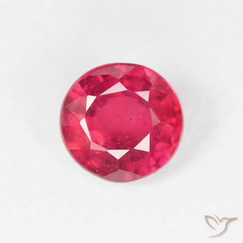0.95ct Natural Rosado intenso Rubí, Redondo, VS