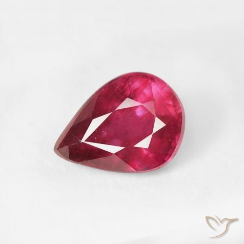 1.04ct Natural Rojo medio Rubí, En forma de pera, VS-SI