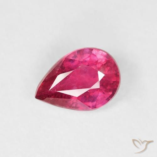0.49ct Natural Rojo claro Rubí, En forma de pera, VS-SI