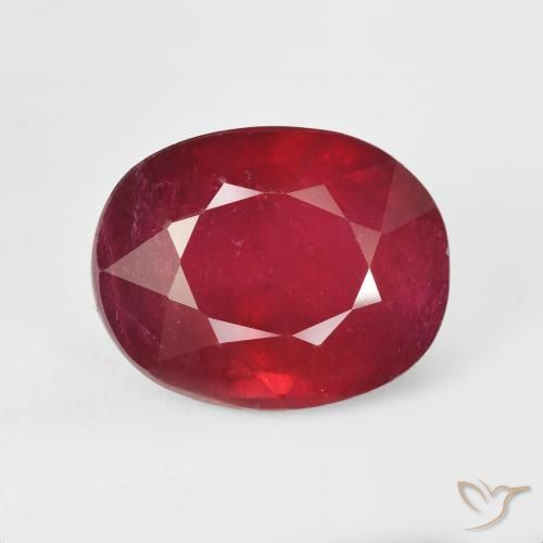 12.89ct Natural Rojo mermelada Rubí, Ovalada, VS